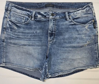 Vaqueros plateados Elyse cortos talla 18/L4  Foto 1 de 4