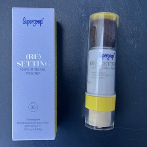 Supergoop Resetting 100% Mineral Powder Translucent - 0.15 oz - Makeup Exp 2027 - Picture 1 of 2