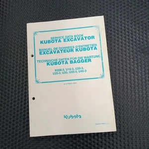 Kubota K-008-3 Excavator Service Data Book March 2004) 97899-81160 - Picture 1 of 4
