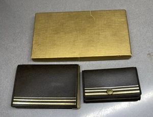 Vintage Wallet Set ~ Card Holder And Key Holder ~ The Executive - Picture 1 of 7