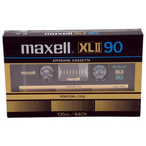 MAXELL XL II 90 TYPE 2 II NASTRO AUDIOCASSETTA CROMATO VUOTO (1982) NUOVO E SIGILLATO - Foto 1 di 8