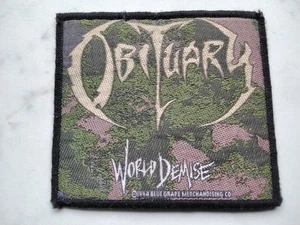 OBITUARY PATCH Original 1994 BLUE GRAPE Vintage Aufnäher 10x9cm Death Metal  - Picture 1 of 3