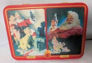 Coca-Cola Santa Claus Playing Cards in Vintage Christmas Tin 2 Decks Cards  - Picture 1 of 6
