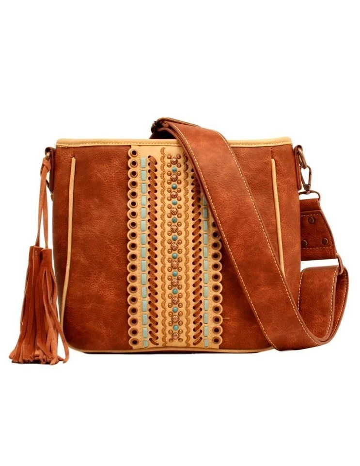 Bolso de Mano Blazin Roxx Western Laney Mensajero Oculto Marrón N7512102 Foto 1 de 1