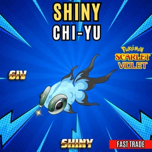 Pokémon Scarlet And Violet ✨6IV SHINY CHI-YU ✨ EV'D ✨ FAST TRADE 🚀 - Picture 1 of 4