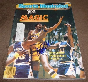 REVISTA ILUSTRADA DEPORTIVA FIRMADA EARVIN MAGIC JOHNSON 19 DE NOVIEMBRE DE 1979 LAKERS - Imagen 1 de 2