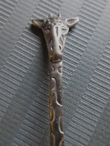 REED & BARTON Baby Spoon GIRAFFE Safari STERLING SILVER NO MONO - Picture 1 of 14