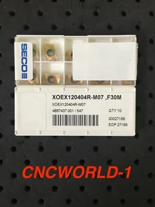 10 Pcs Seco XOEX 120404R-M07 , F30M , 1 Box ! - Picture 1 of 3