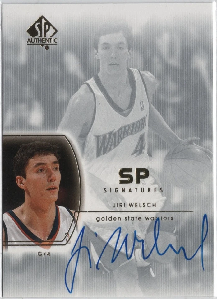 2002-03 SP AUTHENTIC JIRI WELSCH AUTOGRAPH CARD #WE Warriors - Image 1 of 1