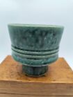 Asian Pottery Cup Marked with Sticker? Saki or Tea Cup?? Beautiful Green!!