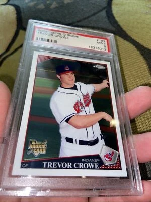 2009 Topps Chrome #183 Trevor Crowe Psa 9 Rookie Card Pop 1 Of 1 W None Higher! - Image 1 of 2