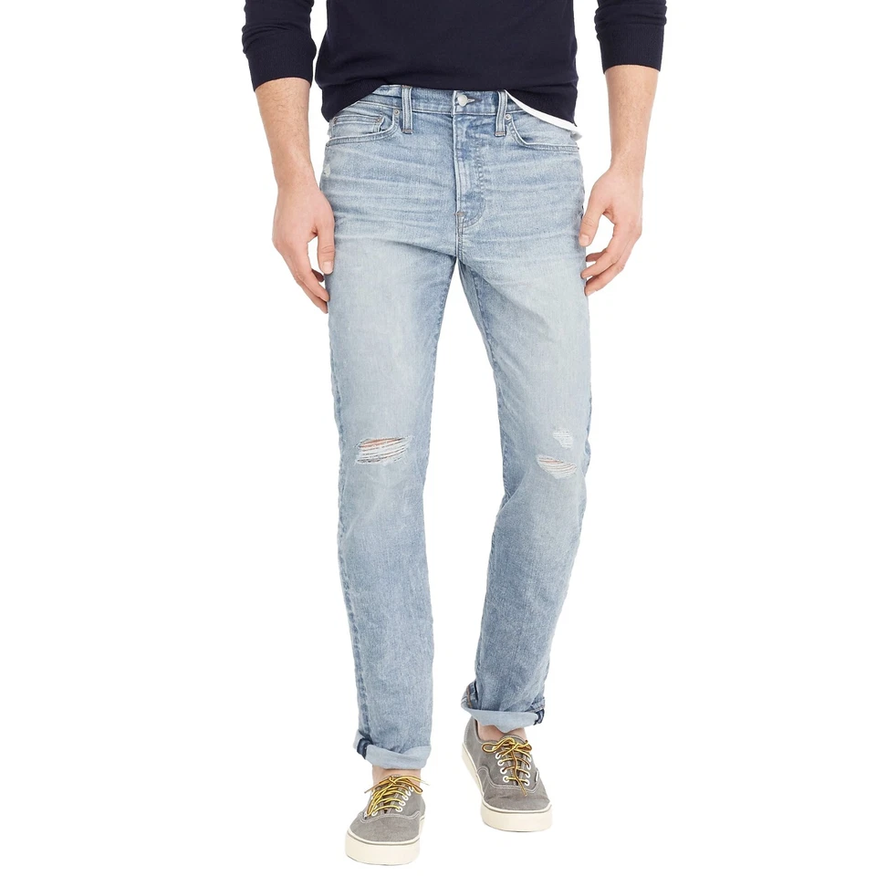 Pantalones de mezclilla J.Crew 770 calce recto para hombre pierna cónica ligera cremallera 5 bolsillos Foto 1 de 1