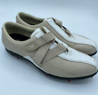 Vintage Callaway Golf Soft Spike X Serie Jolie W451 Gr. 9 weiß beige Schuhe GUC