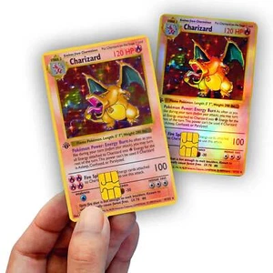 Charizard Base Set Kreditkarte Skin - Hochglanz Vinyl Aufkleber Sticker Cover - Bild 1 von 5