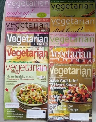 Vegetarian Times Magazine Fast Fall Food Peaches Heart Health Meals Mexican  X10 - Image 1 of 4