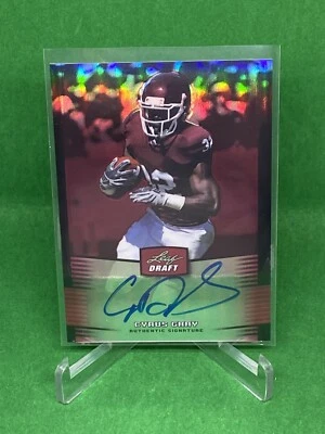 Cyrus Gray 2012 Leaf Metal Draft Red auto /5 Texas A&M Aggies COLOR MATCH Chiefs - Image 1 of 2
