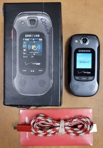Samsung Convoy 3 III SCH-U680 - Metallic Gray ( Verizon ) Flip Phone - Boxed - Afbeelding 1 van 10