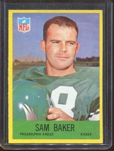 1967 Philadelphia Football # 134 Sam Baker (NM-MT) Near Mint to Mint - Picture 1 of 2