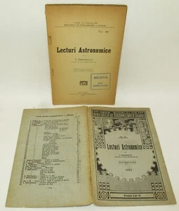 Astronomical Readings - I. Simionescu 1927 Romanian Softcover Detached Cover - Picture 1 of 20