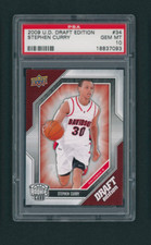 2009 Upper Deck Draft Edition Stephen Steph Curry ROOKIE RC #34 PSA 10 GEM MINT