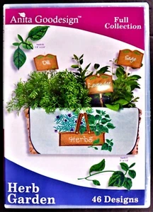 Herb Garden - Anita Goodesign - Colección completa - 46 diseños de bordados CD - Usado en excelente estado - Imagen 1 de 3