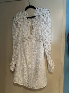 For Love & Lemons. Charmaine Mini Dress White Color XS Size - Picture 1 of 4