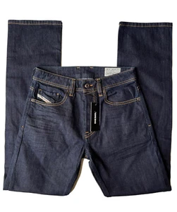 Jeans rectos cómodos Diesel para hombre azul denim Larkee relajados 0R8J4 W26 L30 - Imagen 1 de 9