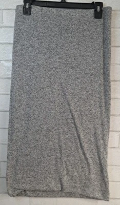 Falda Express Midi Para Mujer Talla Mediana Gris Polar Cintura Elástica Negocios Preppy Foto 1 de 3