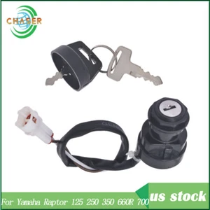 New For Yamaha Raptor 125 250 350 660R 700 Ignition Key Switch 2001 200 2013 ATV - Picture 1 of 8