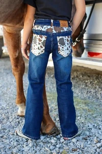 *YOUTH* CATTLE DRIVE BOOTCUT DENIM JEANS SIZE 4 and 12 AVAILABLE - Picture 1 of 1