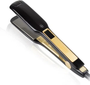 Piastra per capelli professionale in titanio Display digitale LCD Bigodino kipoz - Imagen 1 de 8