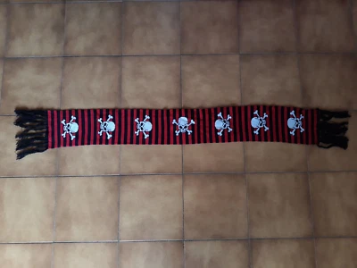 sciarpa scarf vintage no ultras milan foggia sorrento lucchese calcio echarpe - Immagine 1 di 4