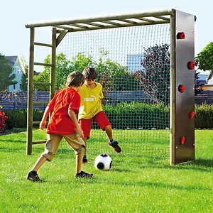 Fußballtor mit Kletterwand für Kinder Garten Fußballwand Spielturm Klettergerüst - Bild 1 von 1