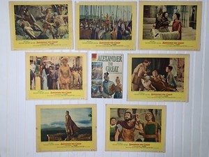 Original 1956 ALEXANDER THE GREAT Lobby Cards Set And Comic RICHARD BURTON