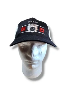 Nissan Logo Hat on Black SnapBack, Baseball Cap, Trucker Printed Emblem Black - Picture 1 of 9