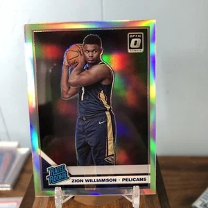 2019-20 Panini Donruss Optic Holo Prizm Zion Williamson #158 Rookie RC - Picture 1 of 4