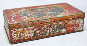 Vintage Ad Sign Tin Box Boreta Soap Original Old Nice Colors - Picture 1 of 10