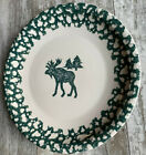 Tienshan Folk Craft Moose Country 12" Stoneware Plate
