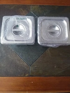 Stainless Steel Metal Container With Lids Lot Of Two - Picture 1 of 2