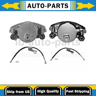 Pinza de freno delantera con mangueras lado conductor pasajero compatible con GMC Savana 3500 2000 Foto 1 de 4