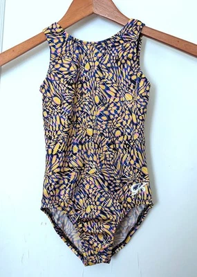 GK Elite Gymnastics Leotard Abstract Print Multi Size CS - Image 1 of 4