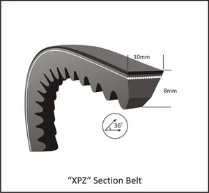 Keilriemen XPZ 800 LW / AVX 10/9,5x813 LA - Bild 1 von 2