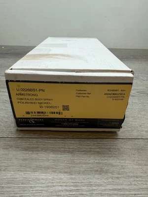 Perrin and Rowe U.0226BS1-PN Función Redondo Latón Cuerpo Spray, Níquel *LEER* Foto 1 de 4