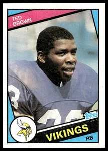 1984 Topps #289b Ted Brown Minnesota Vikings NM+ - Picture 1 of 2