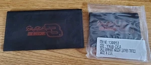 VTG Dale Earnhardt Nascar Leather Trifold Wallet Billfold & Checkbook Cover Lot - Picture 1 of 6