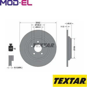 2x BRAKE DISC 92292403 FOR FORD KUGA/III FOCUS/IV/Turnier/Hatchback/Van 2.5L - Picture 1 of 6