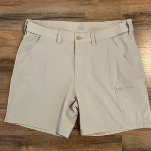 Pantalones Cortos Huk Next Level Para Hombre XL Caqui Cintura Elástica Pesca Ligeros - Imagen 1 de 15