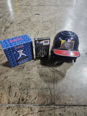 Braves/Coca-Cola John Smoltz Figure, Rawlings Youth T-Ball Helmet & MLB VHS  - Image 1 of 4