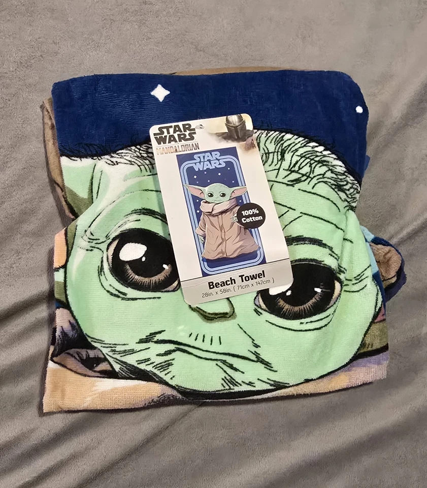 Disney Star Wars Mandalorian El Niño Grogu Toalla de Playa Piscina de Verano 28 x 58 Foto 1 de 1