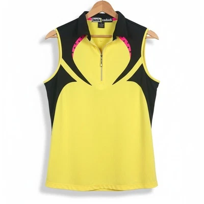 Camiseta sin mangas polo artística Jamie Sadock para mujer M Athleisure Golfcore Tenniscore Y2K Foto 1 de 4